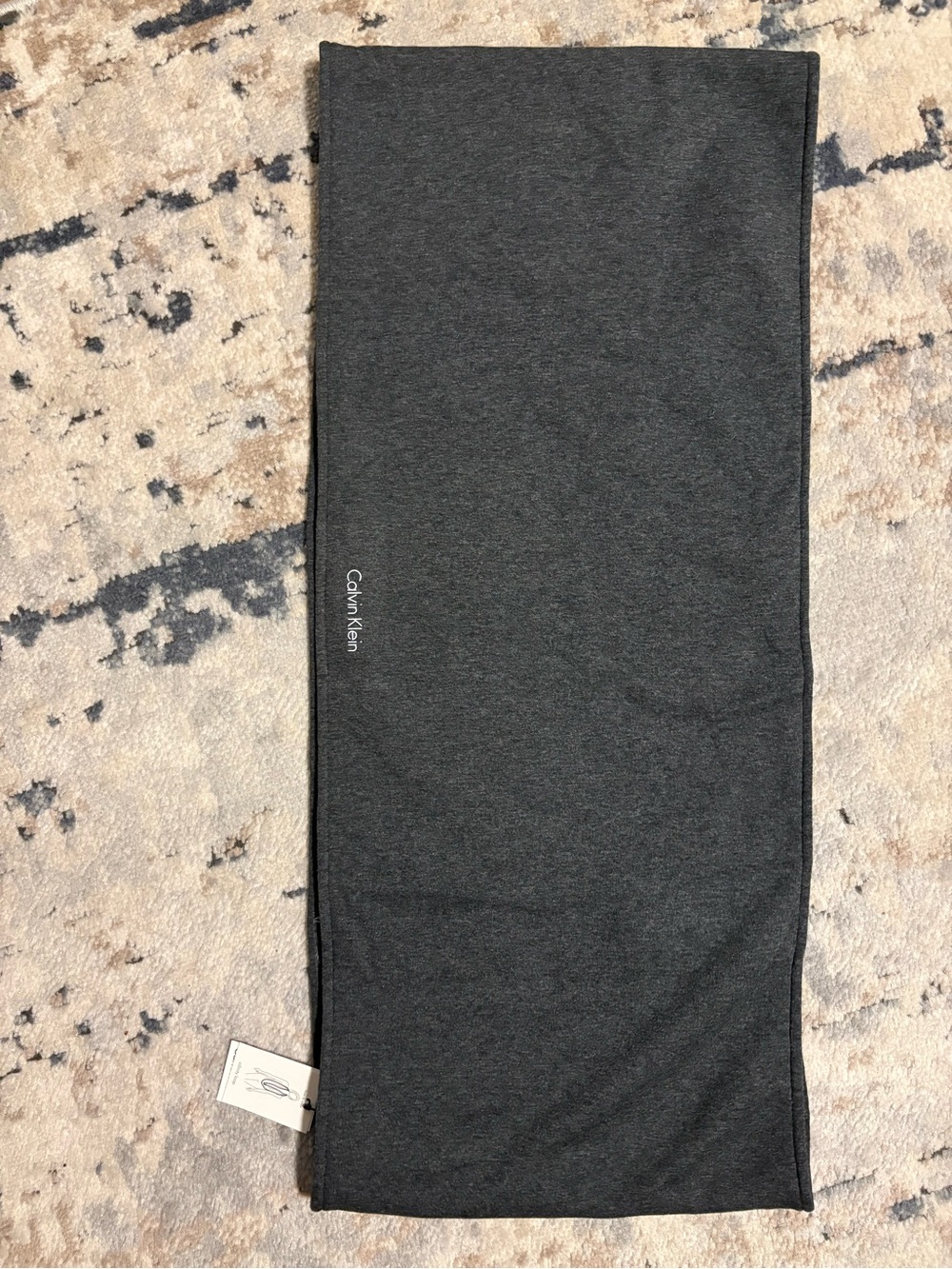 Calvin Klein Dark Charcoal Knit Scarf